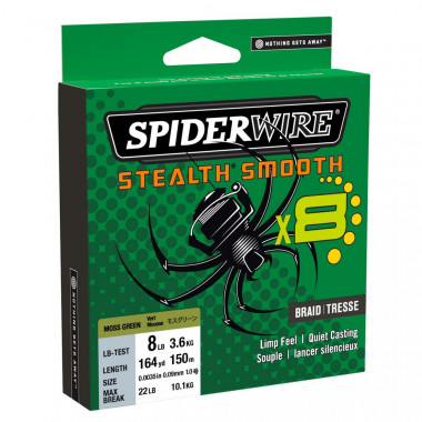Modelo SpiderWire Stealth Smooth 8 Braid - Moss Green