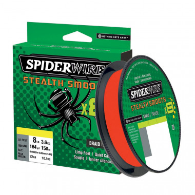 SpiderWire 8 Braid - Code Red 300mt