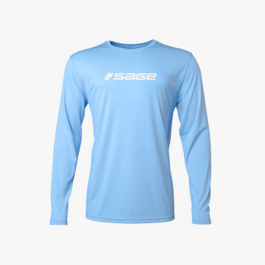 Modelo Camiseta Hombre Sage - Sun Long Sleeve Blue